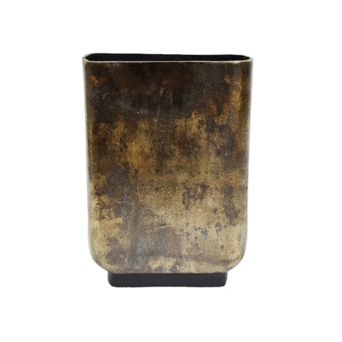 16" Parsa Large Metal Vase - Bronze
