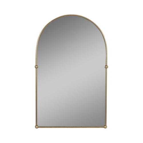 Arch Mirror With 4 Knobs - Gold