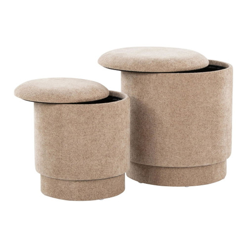 Marla - Upholstered Ottoman Set (Set of 2)