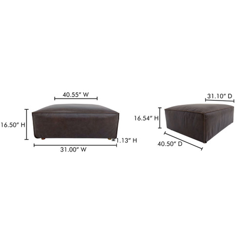 Form - Ottoman - Espresso Brown