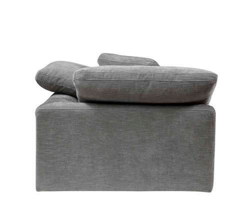 Naveen - Linen Modular Wedge With Pillow - Gray