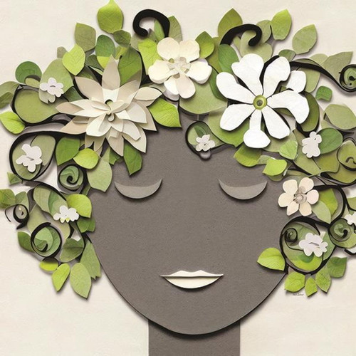 Garden Goddess 2 By Nicole Decamp (Framed) - Green