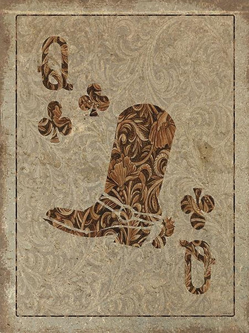 Old Wild West Queen By Cindy Jacobs (Framed Small) - Light Brown