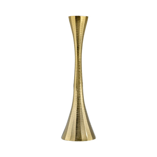 Metal Taper Candle Holder 10" - Brass