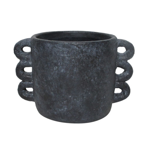 10" Arch Handle Planter - Black
