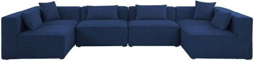 Cube - Linen 6 Piece Modular Armless Sectional