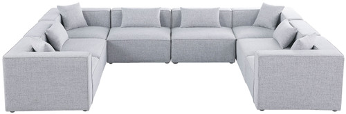 Cube - Linen 8 Piece Modular Sectional