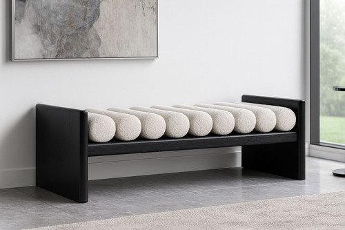 Waverly - Bench With Black Frame