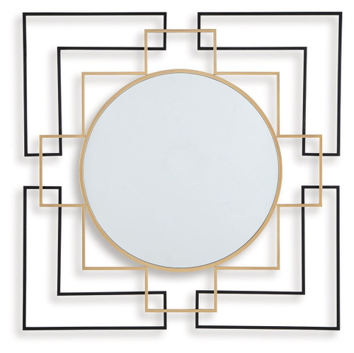 Oceanal - Black / Gold Finish - Accent Mirror