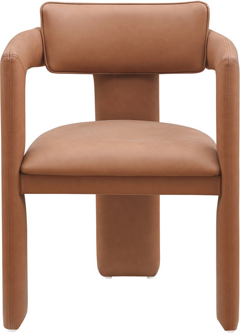 Brenda - Faux Leather Dining Chair (Set of 2) - Cognac