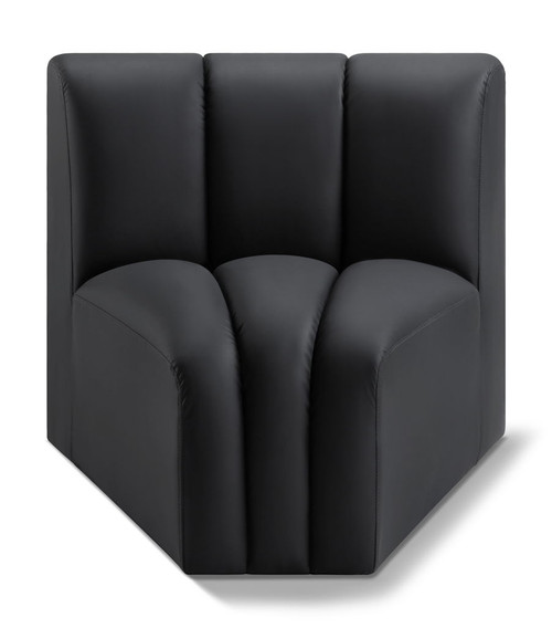 Arc - Faux Leather Curved Corner Chair