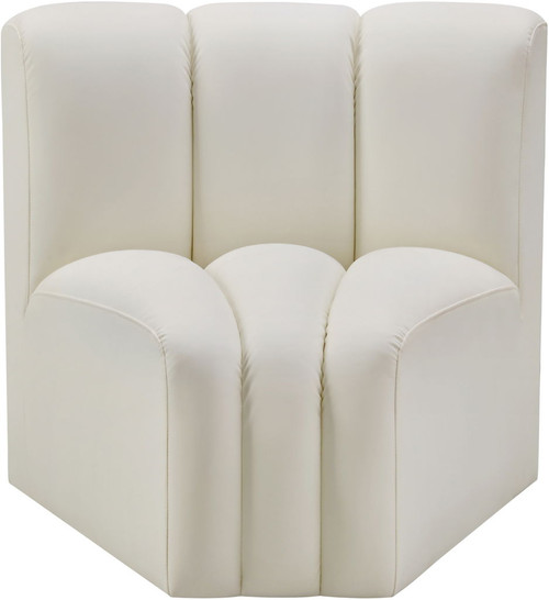 Arc - Faux Leather Curved Corner Chair
