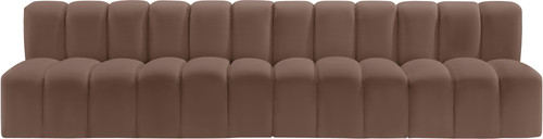 Arc - Faux Leather 4 Seats Modular Sofa