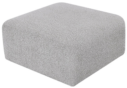 Arc - Boucle Fabric Ottoman