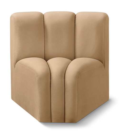 Arc - Velvet Curved Corner Chair