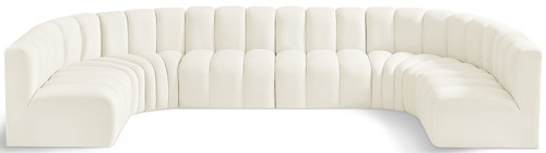 Arc - Velvet Modular U-Shaped Sectional