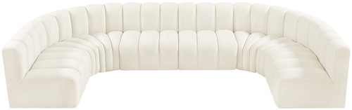 Arc - Velvet Modular U-Shaped Sectional