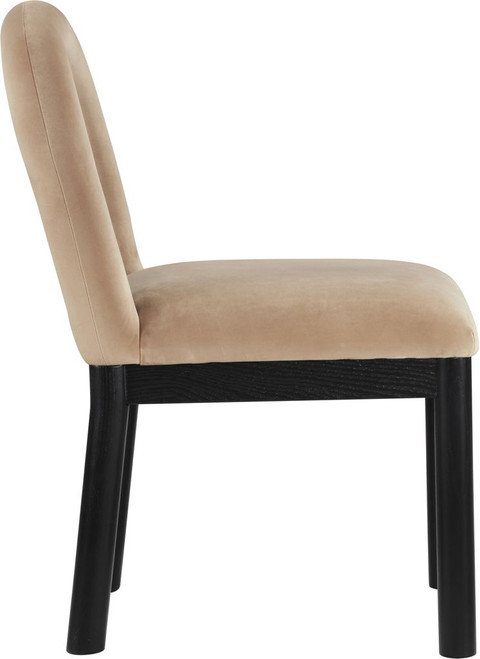 Conrad - Velvet Dining Chair With Black Legs