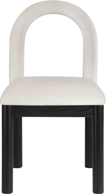 Conrad - Velvet Dining Chair With Black Legs