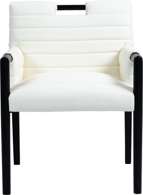 Aimee - Dining Arm Chair - Black Legs