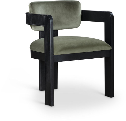 Sacha - Velvet Dining Chair With Black Base (Set of 2)
