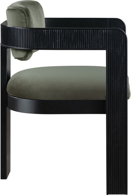 Sacha - Velvet Dining Chair With Black Base (Set of 2)
