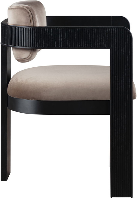 Sacha - Velvet Dining Chair With Black Base (Set of 2)