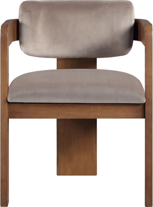 Sacha - Velvet Dining Chair With Brown Base (Set of 2)