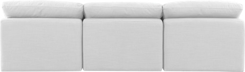 Indulge - Linen 3 Piece Modular Armless Sofa - White