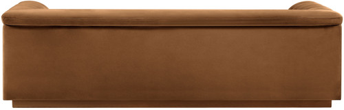 Cascade - Velvet Sofa - Saddle