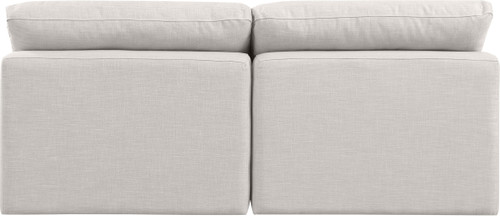 Indulge - Linen 2 Seat Modular Armless Sofa