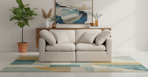 Indulge - Linen 2 Seat Modular Sofa