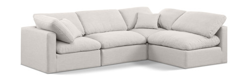 Indulge - Linen 4 Piece Modular Sectional