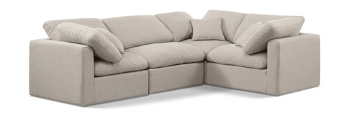 Indulge - Linen 4 Piece Modular Corner Sectional