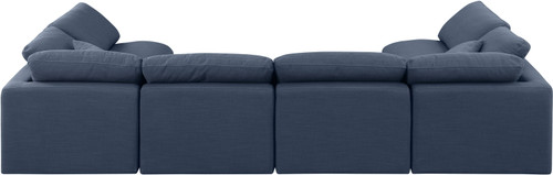 Indulge - Linen 6 Piece Modular U-Shaped Sectional