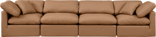 Indulge - Faux Leather 4 Seat Modular Sofa