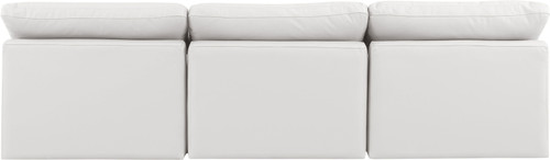 Indulge - Faux Leather 3 Seat Modular Armless Sofa