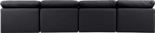 Indulge - Faux Leather 4 Seat Modular Armless Sofa