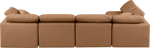 Indulge - Faux Leather 5 Piece Modular Sectional