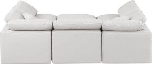Indulge - Faux Leather 6 Piece Modular Sectional