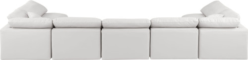 Indulge - Faux Leather 7 Piece Modular U-Shaped Sectional