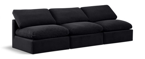 Indulge - Velvet 3 Seat Modular Armless Sofa