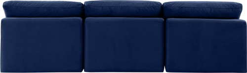 Indulge - Velvet 3 Seat Modular Armless Sofa