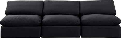 Indulge - Velvet 3 Seat Modular Armless Sofa