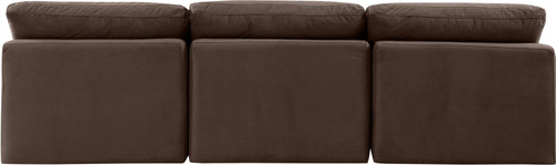 Indulge - Velvet 3 Seat Modular Armless Sofa