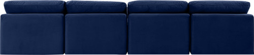 Indulge - Velvet 4 Seat Modular Armless Sofa