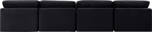 Indulge - Velvet 4 Seat Modular Armless Sofa
