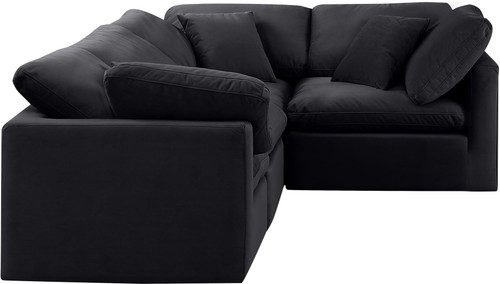 Indulge - Velvet 4 Piece Modular Corner Sectional