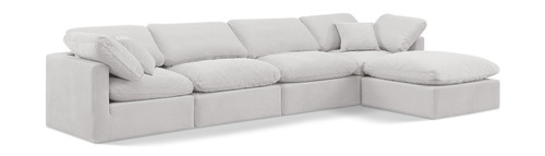 Indulge - Velvet 5 Piece Modular Sectional With Chaise