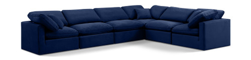 Indulge - Velvet 6 Piece Modular Corner Sectional